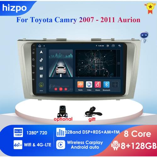 Car Automotivo For Toyota Camry Aurion 2007-2011 Car Radio Multimedia Video Player Navigation GPS Android 10 No 2din 2 din dvd