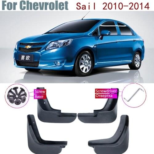 Car Mudflap 4x Mudguards Fender Styling Accessories New Upgrade Mud Guard Flap Splash Protection For Chevrolet Sail 2010~2014