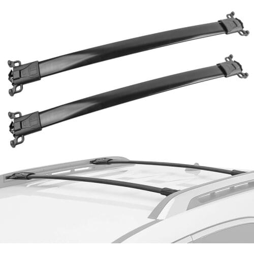 Roof Rack Cross Bar Rail Compatible for Chevy Equinox / GMC Terrain 2010 2011 2012 2013 2014 2015 2016 2017 Cargo Racks Rooftop