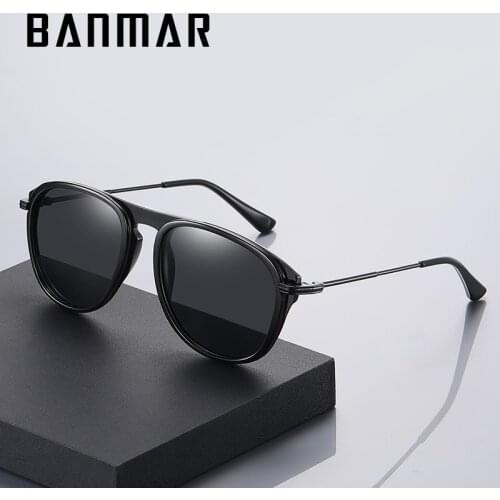 BANMAR 2021 New Luxury Polarized Sunglasses Mens Driving Shades Male Sun Glasses Vintage Travel Fishing Classic Sun Glasses