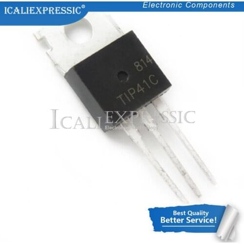 10PCS TIP41C TIP41 TO-220 Bipolar Transistors - BJT 6A 100V 65W NPN new original In Stock