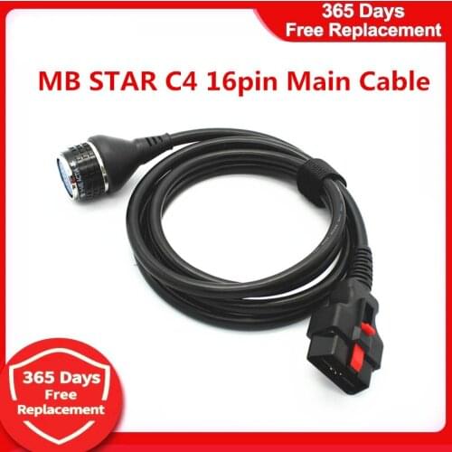 C4 16pin Main Cable MB Star C4 SD Connect Compact 4 for Main Testing Cable Multiplexer Car Diagnostic Tools Adapter Accessories