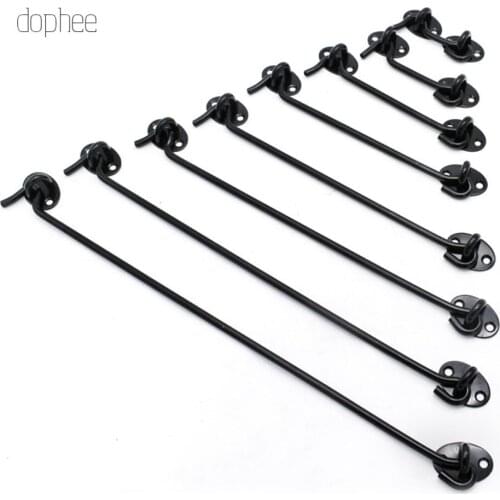 Dophee 2pcs/set Cabin Hook Window hinge Support rod Holder 3"4"6"8"10"12"14"16" brass cabin hook eye