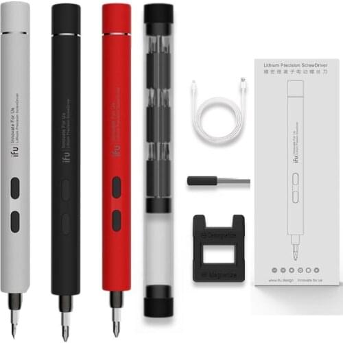 IFU Electric Screwdriver with Bits Mini Precision Charging Screwdriver for Mobile Phone Laptop 2D Cordless Screwdriver 1 Set