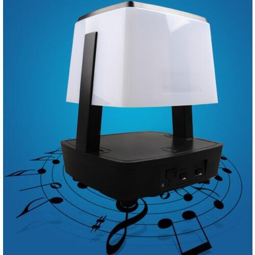 Solar electromagnetic induction speakers table light mobile phone audio Speaker music amplifier