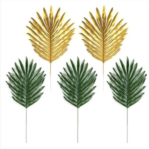 Artificial Plants One Piece Green Gold Silver Willow Leaves Home Decor Garden Office Bedroom Decoration Photography Background