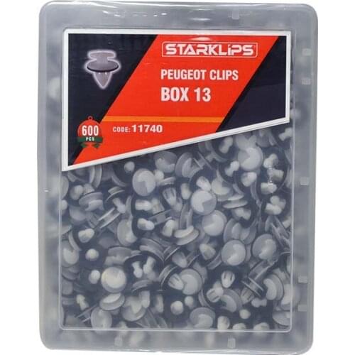 Clip Box 600 Parts for Peugeot Box 13 + Car fastener-Push Pin-Trim Rivet