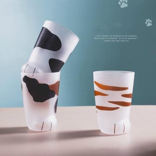 Creative Cute Cat Paws Glass Tiger Paws Mug Office Coffee Mug Tumbler Personality Breakfast Milk Porcelain Cup Gift