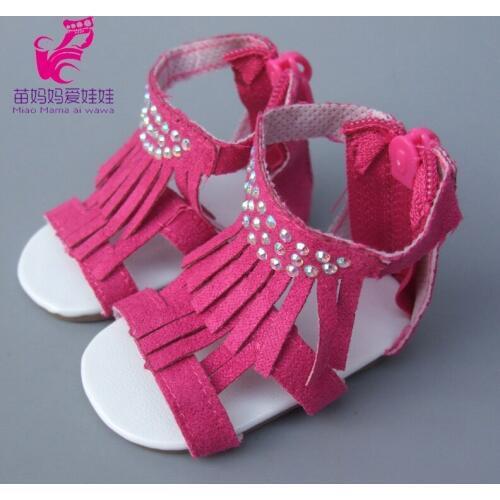 45cm Girl Doll 7cm Doll Shoes for 45CM Reborn Baby Doll Sandals Summer Shoes