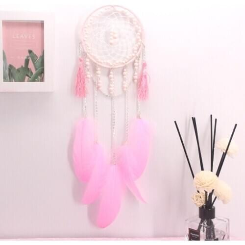 Dream catcher / diy decoration vintage feather dream catcher feather wall pendant home wall art charm girl room decoration