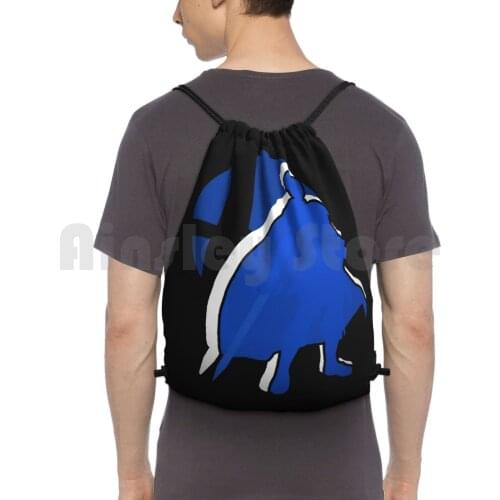Marth-Super Smash Bros. Backpack Drawstring Bags Gym Bag Waterproof Smash Bros Super Smash Bros Smash Bros Brothers Super