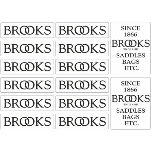 Brooks Saddles Bicycle Stickers Factory Decal Bike Frame Graphics Adhesive 14 Pcs
