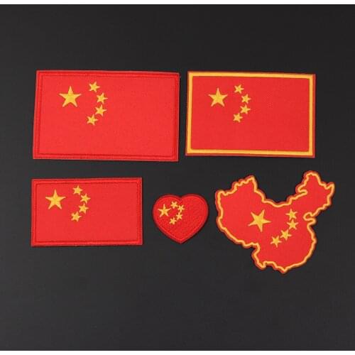 Flag of China Embroidery Patch Sew On Clothes Applique for DIY Clothing Accessory Patch child Coat T-shirt Clothing accessories
