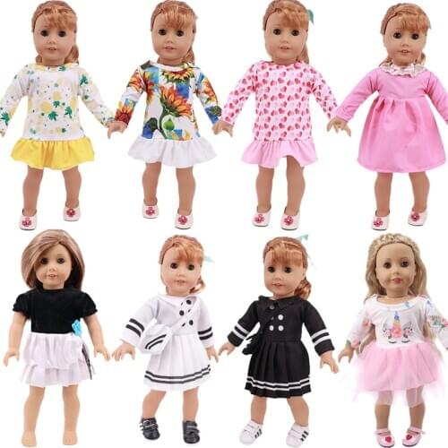 New Doll Clothes 9 Styles Clothes Accessories Fit 18 Inch American&43 CM Born Baby Generation,Russian DIY Birthday Girls Gift