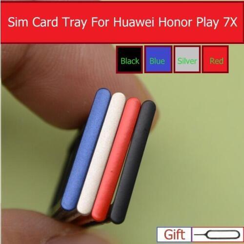 Genuine Memory & SIM Card Tray Holder For Huawei Honor Play 7X BND-AL10 L21 L24 TL10 Sim &Micro sd Card Reader Slot Replacement