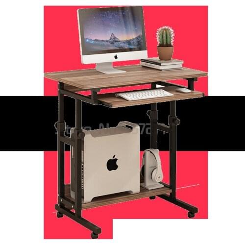 Movable table bedroom household student desk pulley lifting lazy girl computer desk