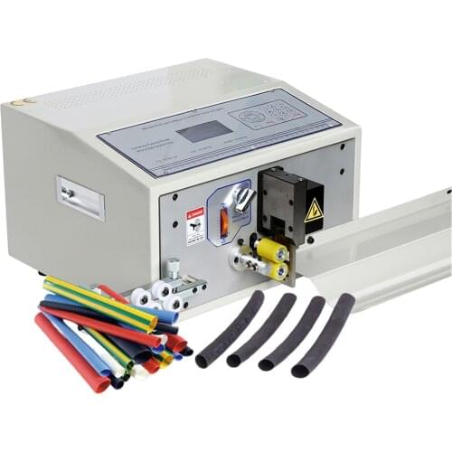 SWT508-QG Automatic Wire Tube Sleeving Pipe Cutting Machine For Wire Cable Cutting Stripping Peeling Machines 220V 110V