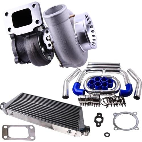 GT3582 Turbocompressor For Ford Falcon BA BF XR6 FPV F6 + 64mm Pipe Kits + Intercooler 600x300x76 Universal Turbine Turbocharger
