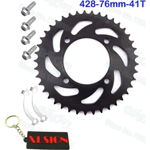 Rear Sprocket 428 76mm 41T Tooth For CRF XR 50 KLX110 SDG Stomp YCF Thumpstar Pit Dirt Bikes Motorcycle Motocross