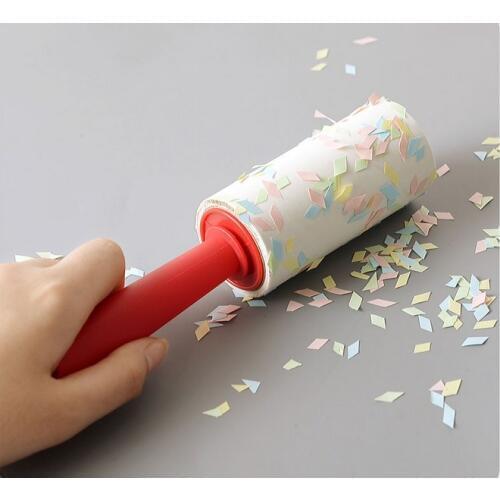 1PC Cleaning Brushes Dust Clothes Tumble Lint Rollers Washable Electrostatic Dust Brush Cothes Sticky Hair Device LF 068