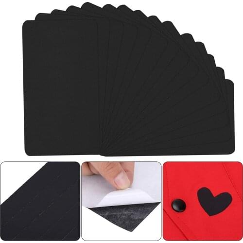 2/4/10pcs Black Waterproof Patches Nylon Sticker Patches Jacket Raincoat Umbrella Appliqued Self-adhesive Sewing Accessories
