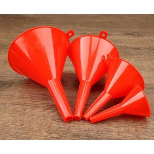 4Pcs 4Pcs Small Car Refueling Funnel Gasoline Engine Oil Additive Motorcycle Farm Machine Use Convenient Anti-leakage Filler