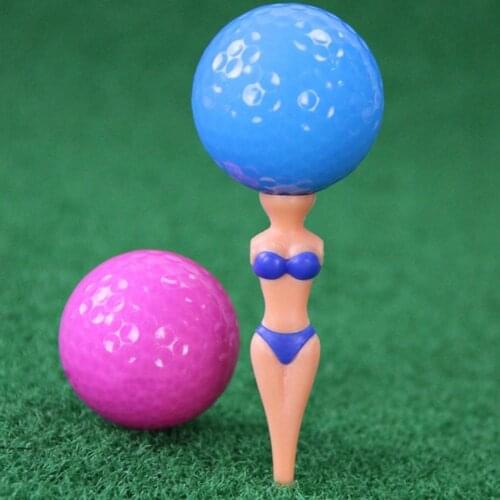 5Pcs Mini Novelty Funny Durable Sexy Bikini Lady Model Shape Golf Tee Ball Holder Outdoor Sport Golf Practice Tools Accessories
