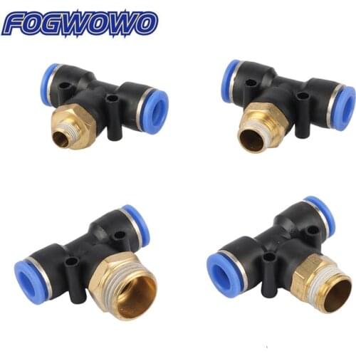 5 Pcs Pipe Interface 10mm/12mm to 1/8" 1/4" 3/8" 1/2" Male Thread Slip Lock Quick Connector Garden Irrigation Tools