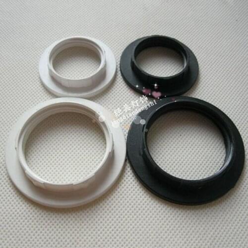 6PCS E14 E27 lamp Socket loop Black white color lamp holder Ring DIY