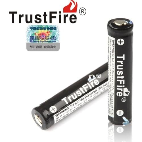 Free shipping 4pcs/lot Original Trustfire batteries 10440 3.7v 600mAh li-ion 10440 AAA rechargeable battery
