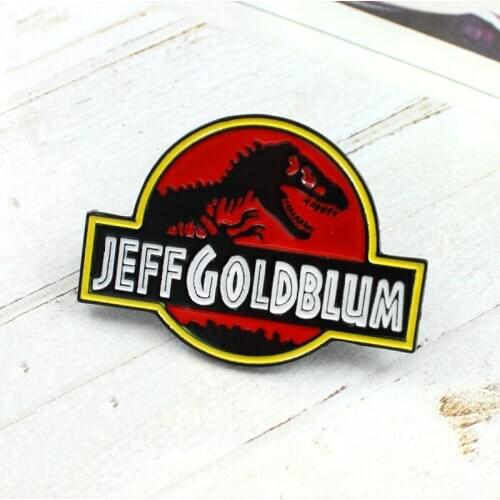 Movie Jurassic Enamel Pins Dinosaur Custom Badges Brooches Pastel Lapel pin Denim Shirt Dark Punk Adventure Jewelry Gift Friends