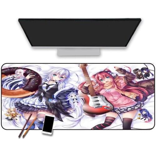 Pc gamer anime girl XXL mouse pad gamergaming accessories desk mat waterproof household carpet mat 90x40cm mousepad