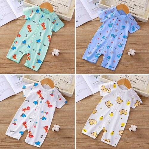 Newborn Romper Summer Baby Clothes2021 Toddler Boy Romper Infant Sleepwear Outfit Pijama Bebe Verano Bodys Bebe Pelele Mono