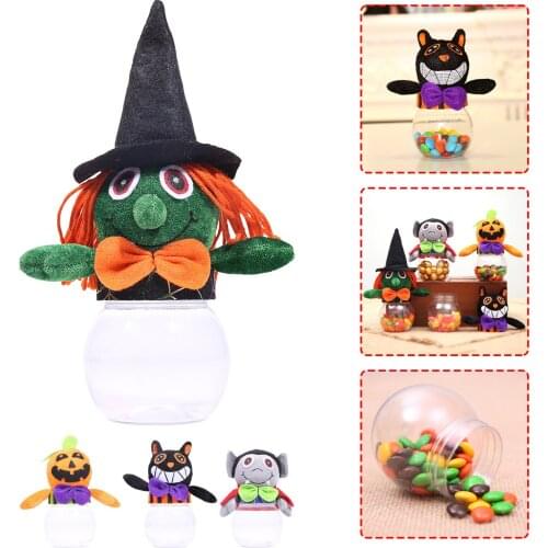 Creative Halloween Candy Box Storage Box Gift Halloween Gift Box Kids Child Pumpkin Candy Jar Buckets Home Party Supplies