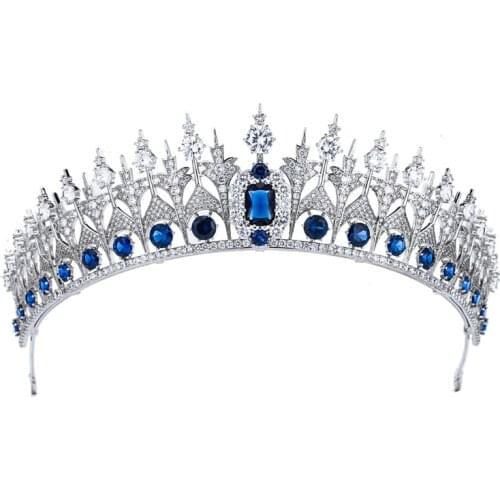 Fashionable Engagement Tiara, Luxury Bridal Crown, Tiaras And Crowns For Women , Prom CZ Vine Headband,Wedding Hair Accessories