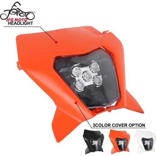 Motorcycle New 2018 19 LED Headlight Headlamp For KTM EXC xcw xc sx-f xc-w Six Days 125-450 690 LED Head Lamp Lighting Enduro