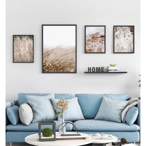 Wall Art Painting Decorative Picture Home Room Decor Scandinavian Decoration Poster Grass Nature Landscape Canvas Print Nordic