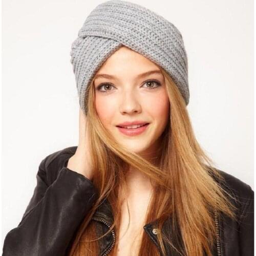 New European And American Imitation Cashmere Indian Hats Muslim Hats Woolen Knitted Ladies Hats Crossover Caps Bohemian Toe Caps