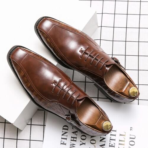 New Arrival Retro Men Leather Shoes Design Men Classic Business Formal Shoes Plus Size Men Loafers Shoes Men Oxford Dress Shoes