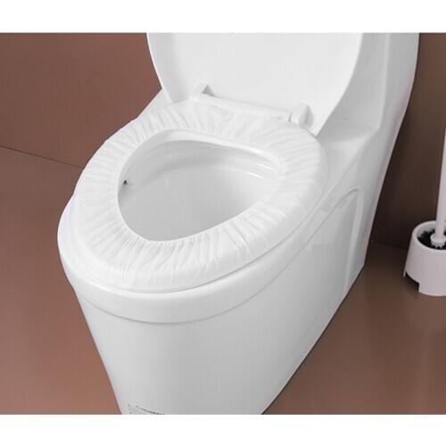 Disposable Toilet Seat Non-woven Universal Toilet Cover Warm Soft Toilet Mat Seat Toilet Lid Cover Hotel Disposable Toilet Seats