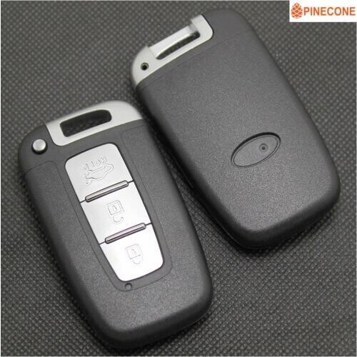 PINECONE for HYUNDAI I30 IX35 COUPE ELANTRA VELOSTER EQUUS GENESIS VELO SONATA 8 Car Key Case Shell Fob With Uncut HY15R Blade