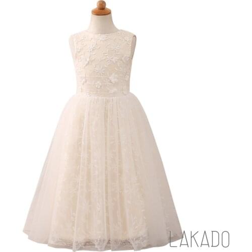 Beach Flower Girls Dresses First Holy Communion Dresses Teenage Wedding Party Age 2-10 Years