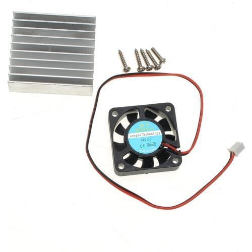 3 In 1 Heat Sink + Cooling Fan + Mounting Screws Kit For 0-30V 0-28V Universal Power Supply Module
