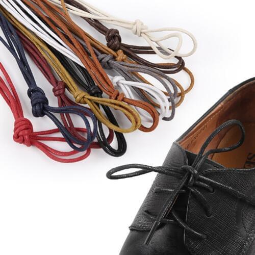 90 cm Unisex Waxed Cotton Round Shoe laces Leather Waterproof ShoeLaces mens dress shoes womans Hiking Martin Boot Bootlaces
