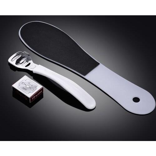 Foot Scrub Exfoliating File Feet Dead Skin Shaver With Blades Remove Calluses Foot Care Tools Set