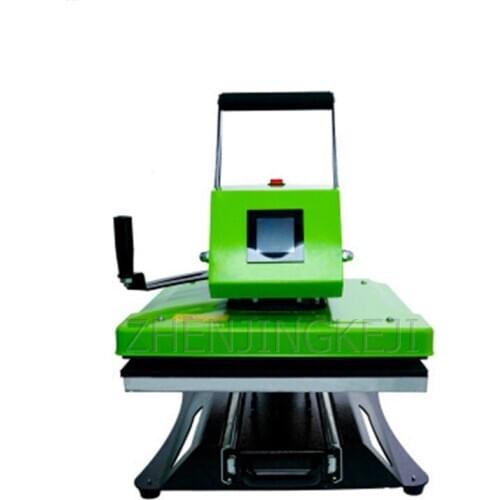 Heat Transfer Flat Heat Press Machine Hand Crank High Pressure T-Shirt Printing Machine 220V /110V Garment Processing Equipment