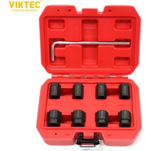 Viktec 9pc Stud Remover & Installer Thread Set M8 M10 Metric Thread Kit
