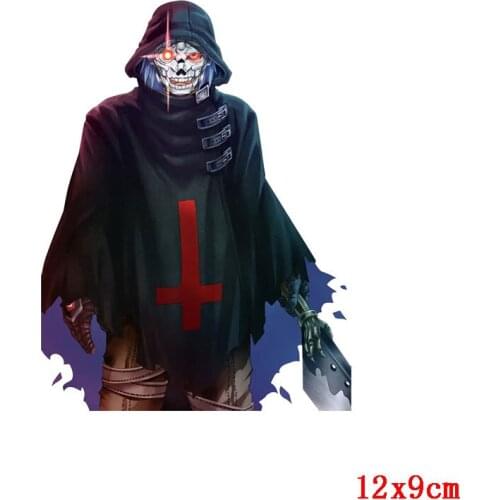 Pulaqi Punk Skull Heat Transfer For Clothing Vinyl Stickers Iron On Transfer For Clothes Thermal Transfer Applique Badge Decor