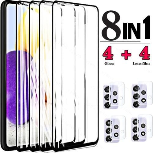 Tempered Glass for Samsung Galaxy A52 A72 5G Screen Protector Glass for Samsung A52 A72 4G Camera Film for A52 A72 A42 A32 A12