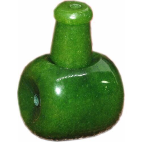 Green Jades Chalcedony Tee Stone Buddha Heads Gourd Shape Fit diy Lucky Pray Chain Necklace Bracelet Accessories Jewelry B1899